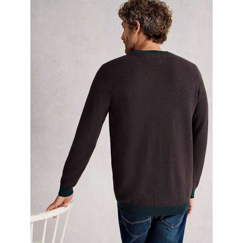 White Stuff Newport Merino Jacquard Crew Jersey image number 1